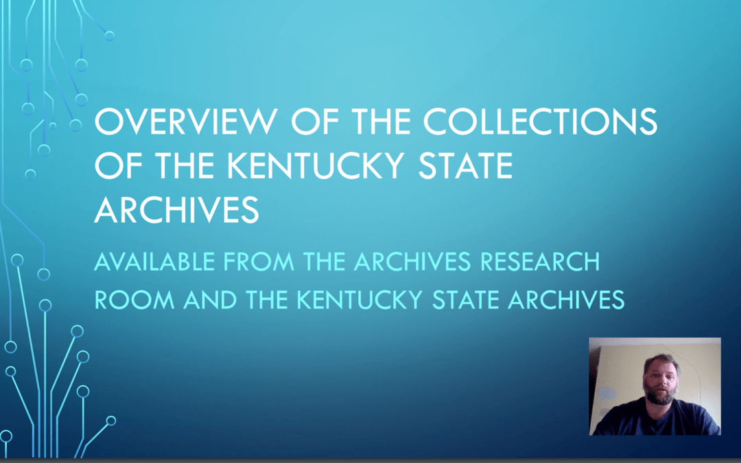 Researching in the Kentucky Archives with Archivist Lance Hale