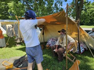 Pioneer reenactment