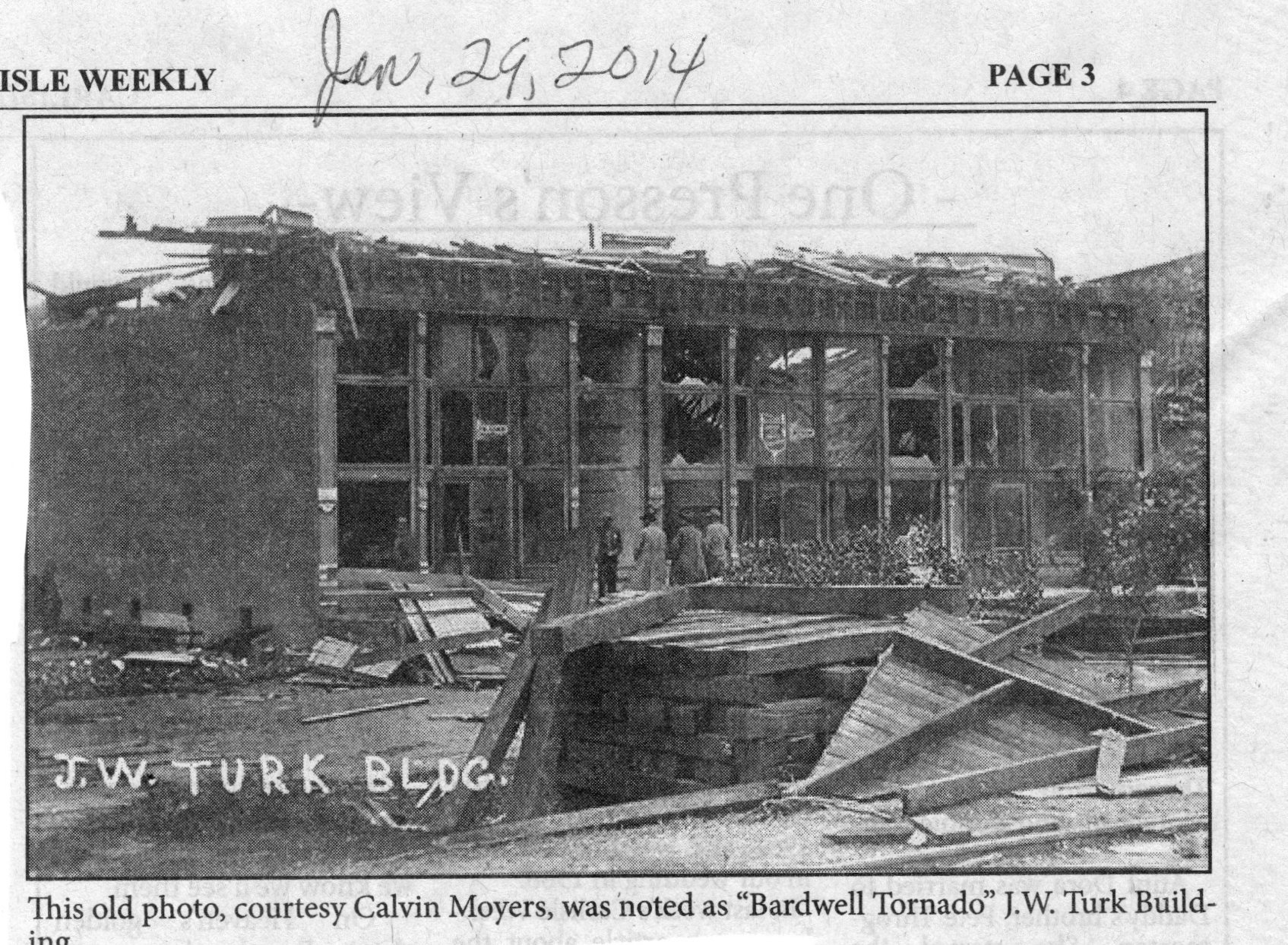 BARDWELL 1917 tornado Turk building Kentucky Genealogical Society