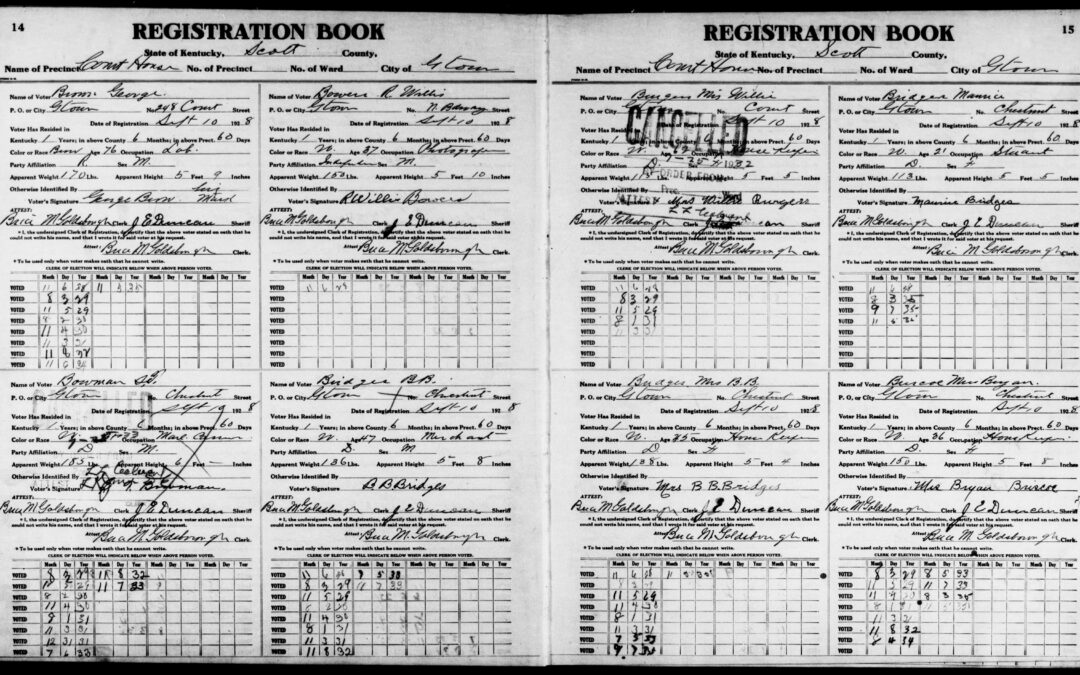 Using Voting and Election Records to Find Your Ancestors