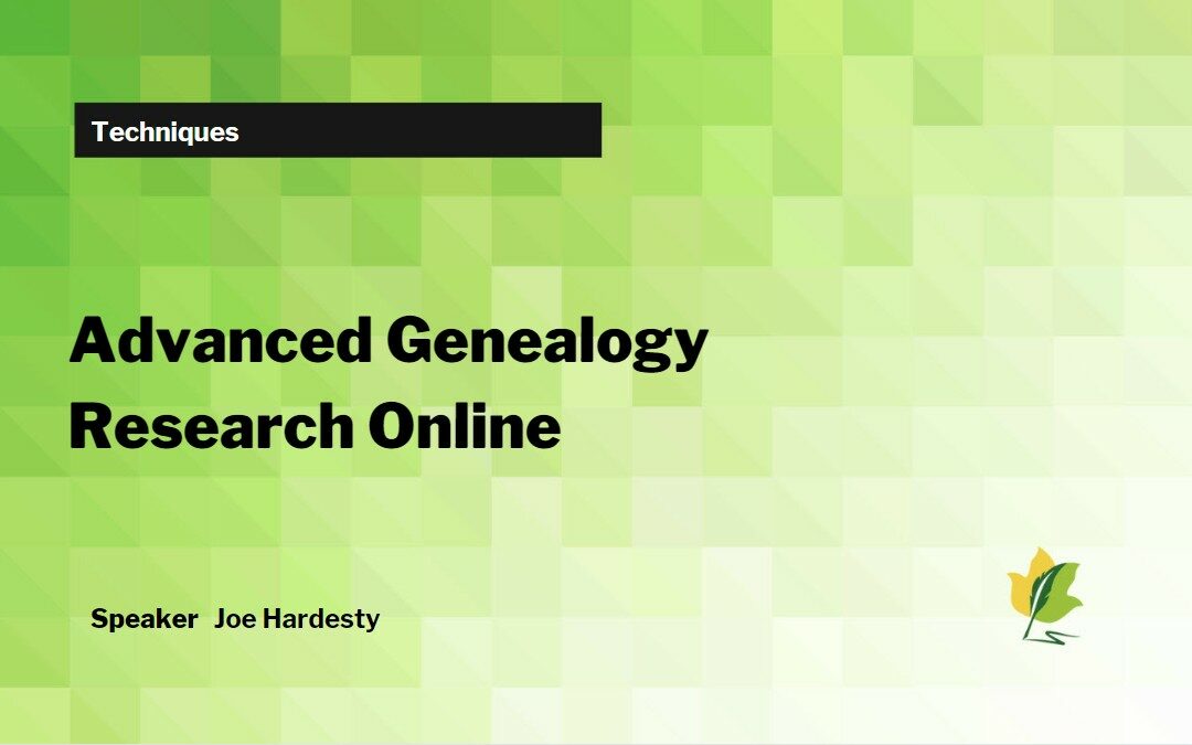 Advanced Genealogy Research Online