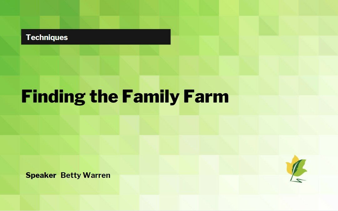 Finding the Family Farm